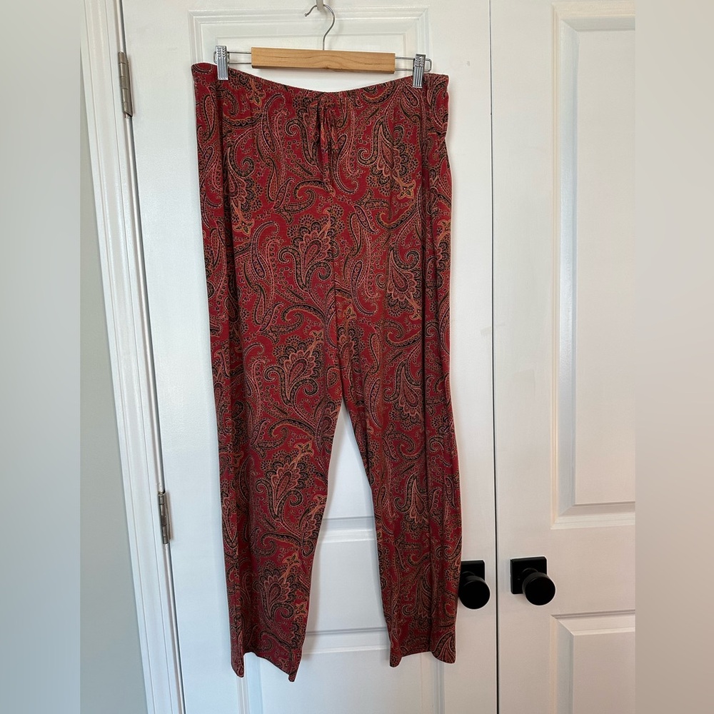 Lauren Ralph Lauren Paisley Cotton-Blend Jersey Sleep Set (Size L) - Picture 9 of 16